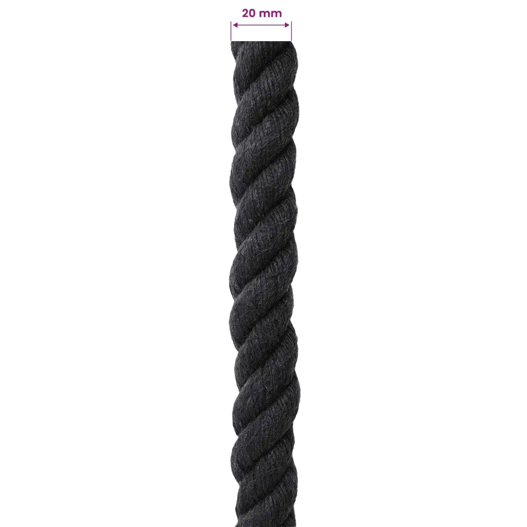Corda | Fune Nero 2 x 2 x 5000 cm Cotone