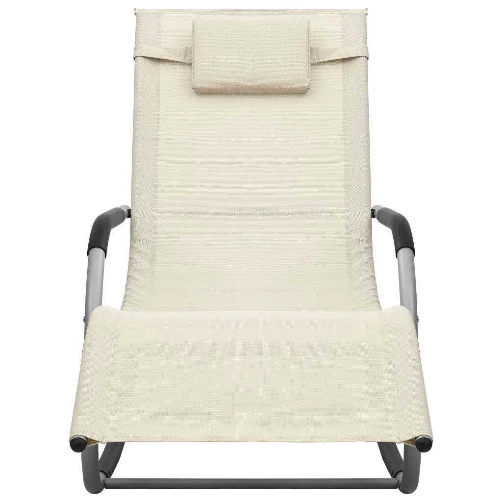 Lettini Prendisole in Textilene 2 pz Crema e Grigio 310510