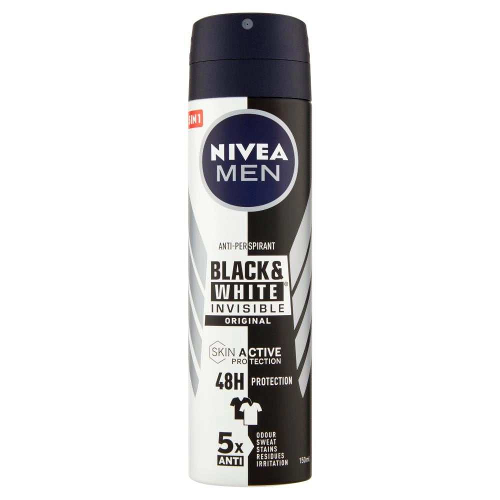 NIVEA DEODORANTE SPRAY 150 ML BLACK & WHITE