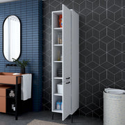 Dumenza, Mobile Colonna 5 Ripiani, 40x40x199h cm Bianco