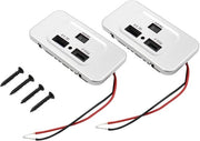 Doppio USB Auto Ricaricabile con Interruttore e Funzione di Ricarica Rapida