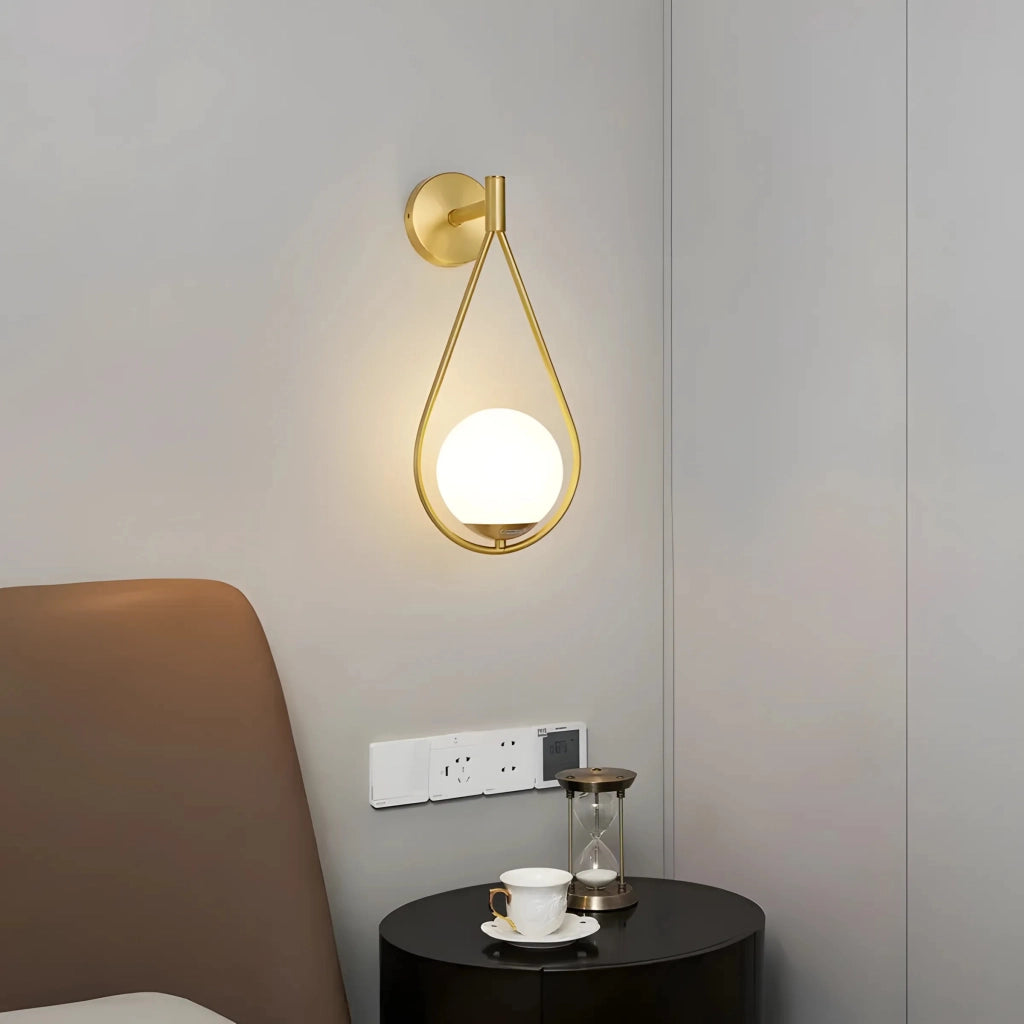 Lampada Da Parete G094-1w Gold White
