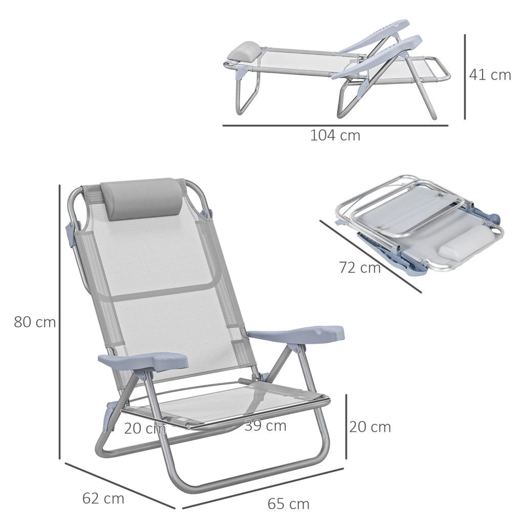 Sedia da giardino pieghevole ¨C zephmum ¨C nero