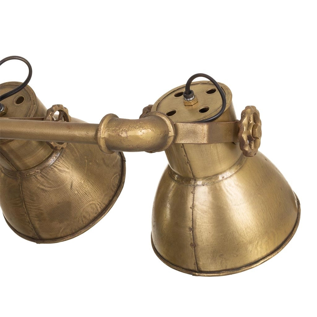 Lampada da terra in metallo color bronzo 60x20x176h