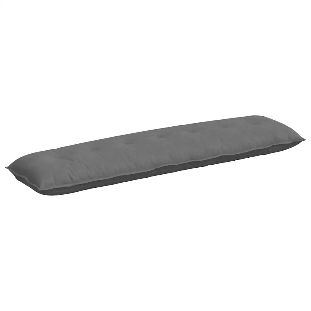 Cuscino per Schiena | Cuscino dorsale Grigio scuro 200 x 50 cm