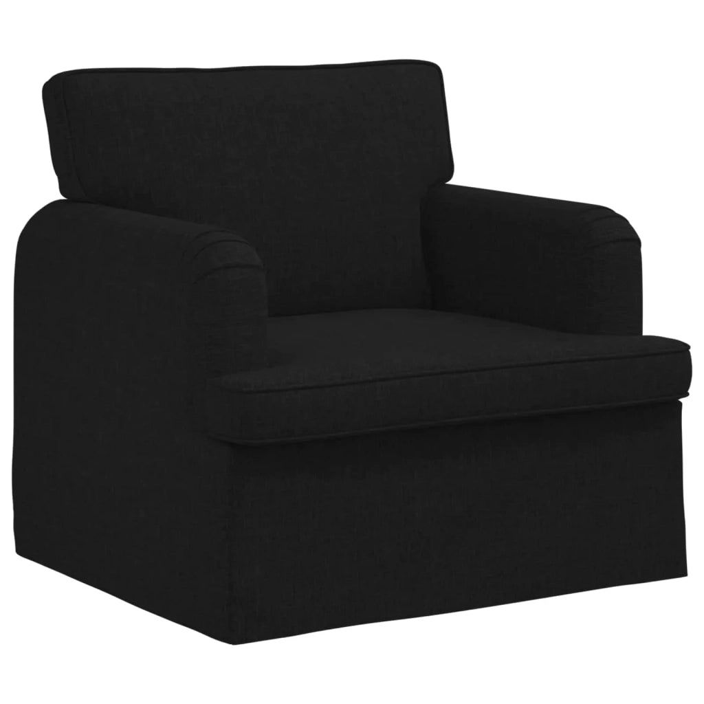 Set di divani 2 pcs Nero 162 x 80 x 85 cm Tessuto 3407562