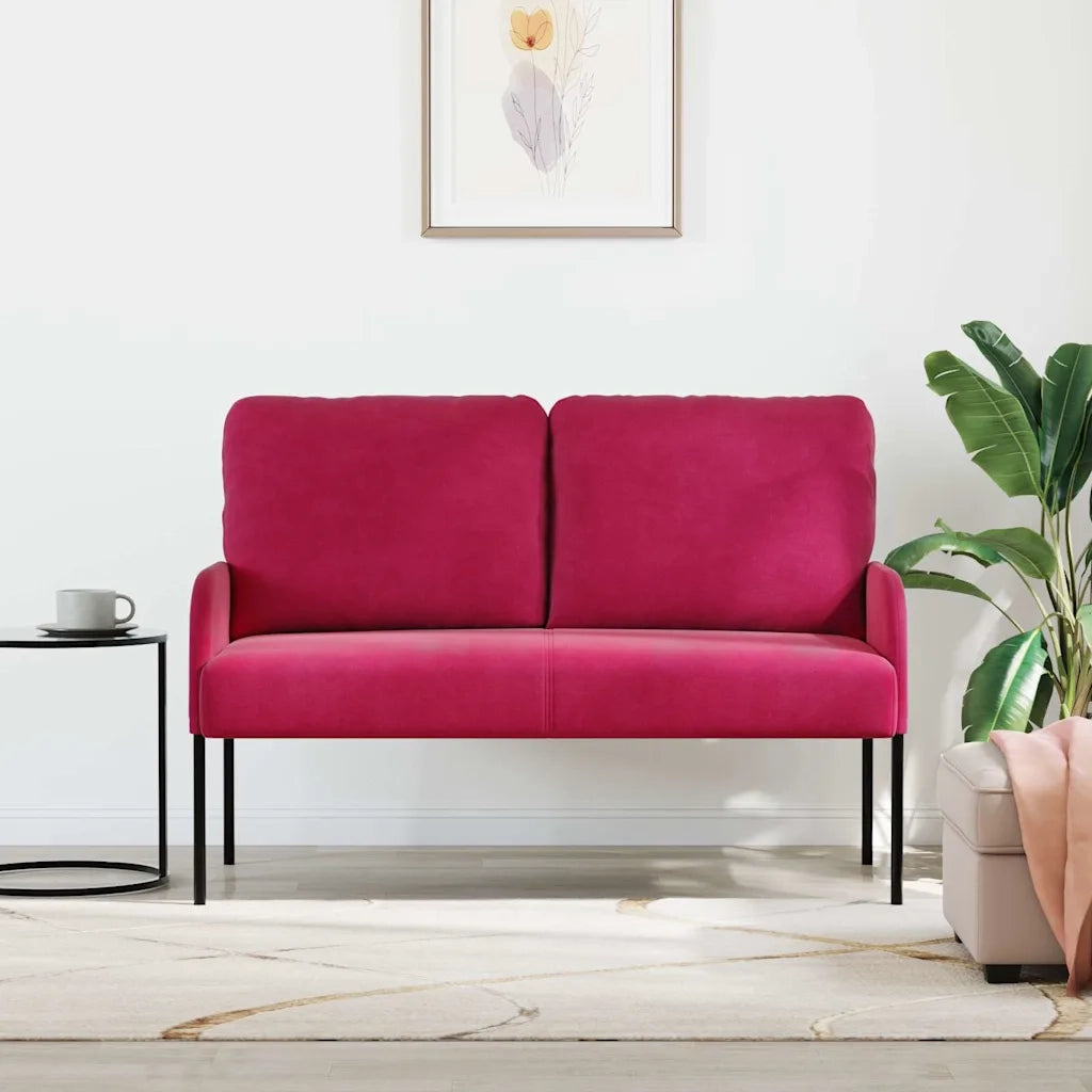 Divani con cuscino 110cm Rosso Vino Legno compensato 42023459