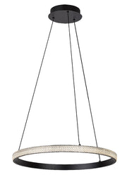 Lampada a sospensione LED Rabalux Grete 32W Ø50 nera