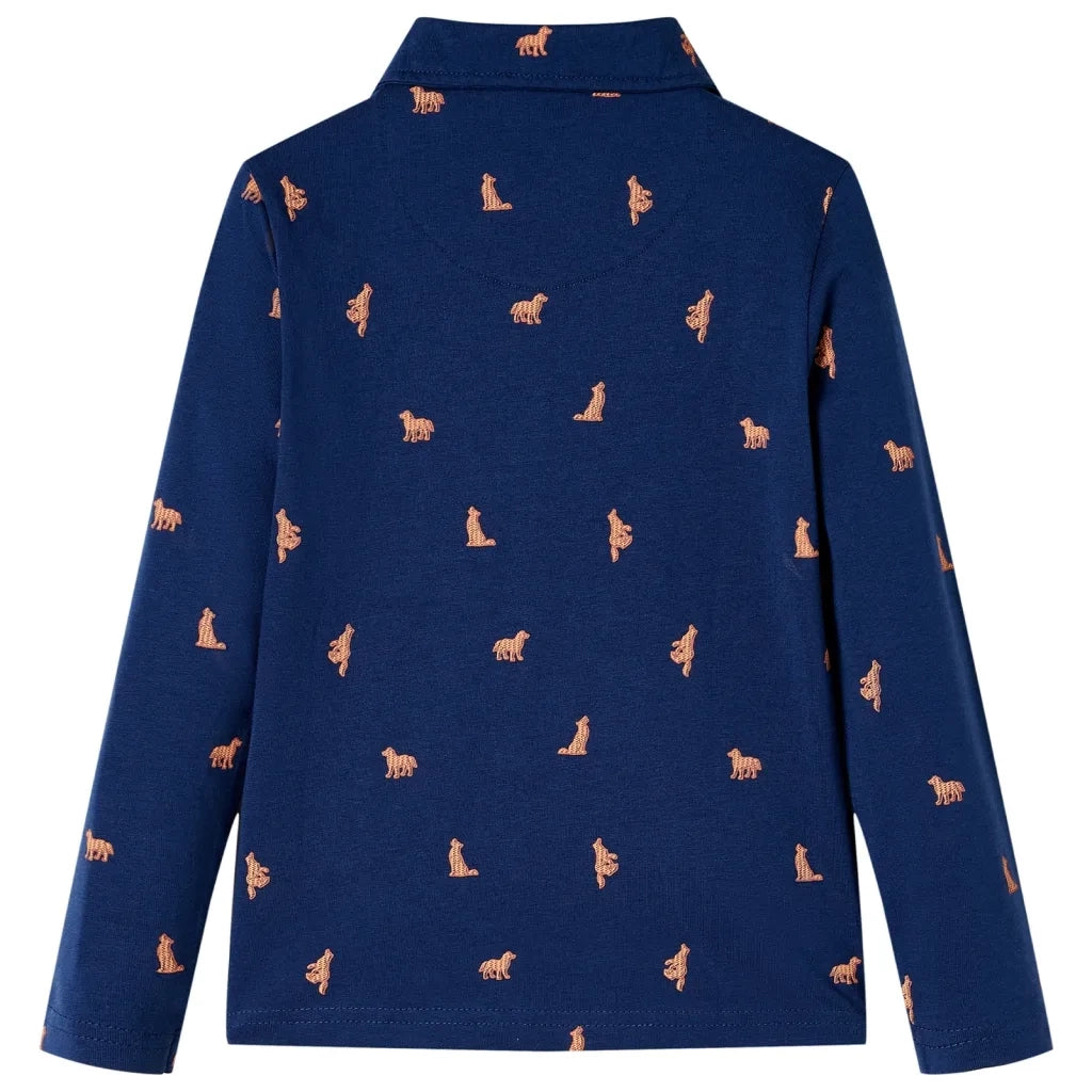 Camicia per Bambini Blu Marino 128
