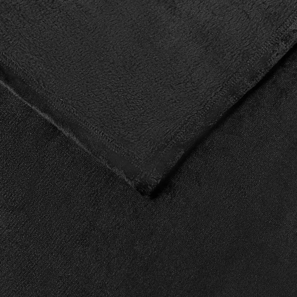 Coperte da Pile 6 pz Nero 240 x 270 cm Panno