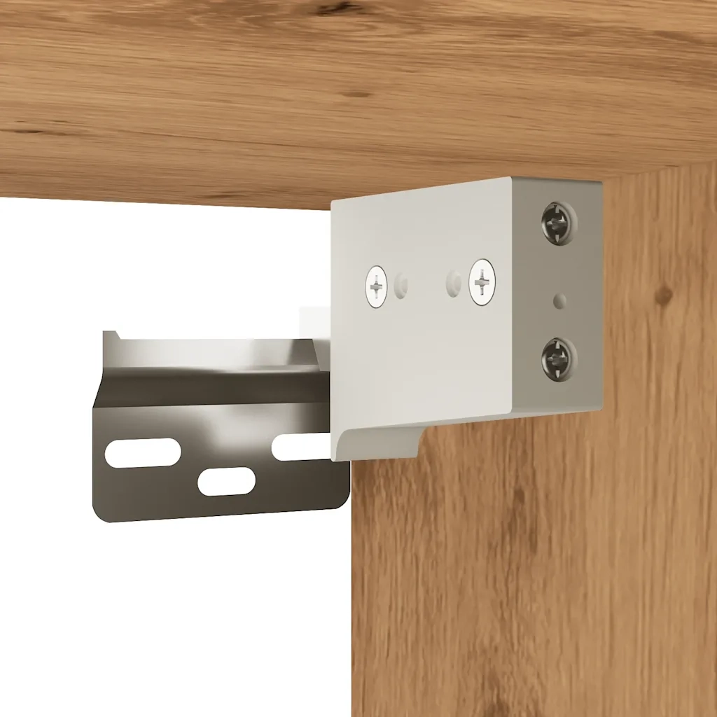 Set Mobili da Bagno 3 pz Rovere Artigianale Legno Multistrato 3328588
