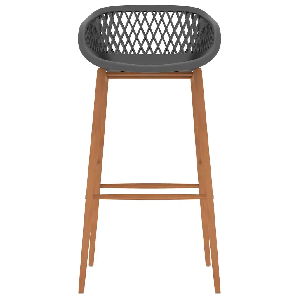 Set da Bar 7 pz Nero e Grigio 3057478