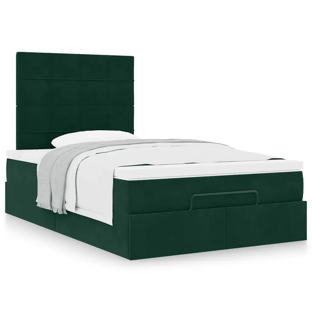 Struttura Letto Pouf con Materassi 120x190 cm Velluto 3313460