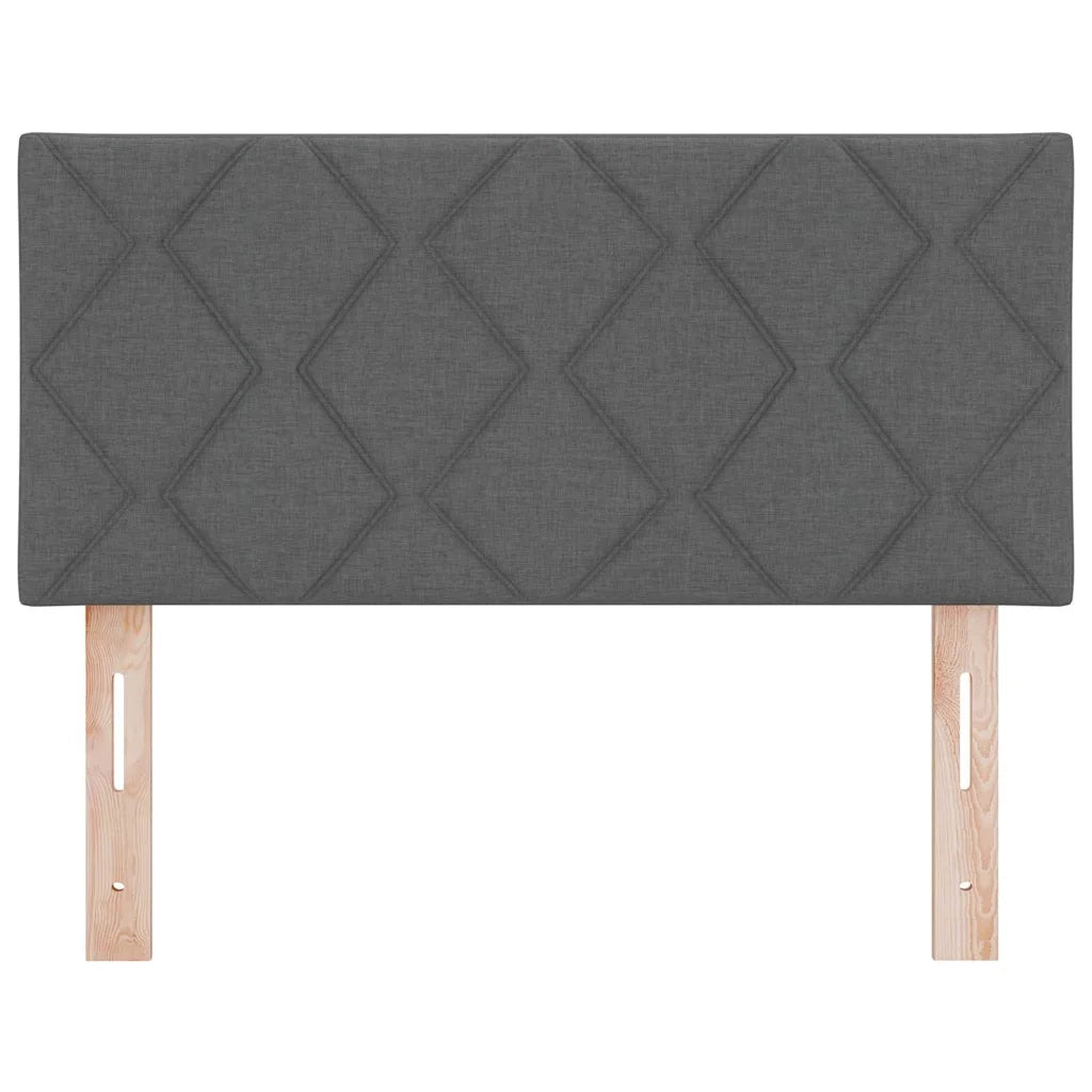 Testiera con luci a strisce a LED-Testata Grigio 90 cm Tessuto