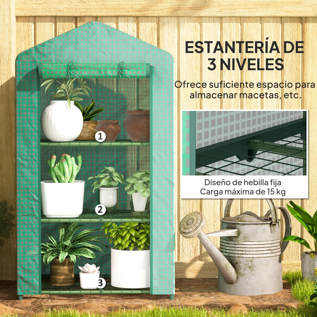 Serra Giardino 3 Livelli ¨C Minimal ¨C Verde 69x49x125 cm
