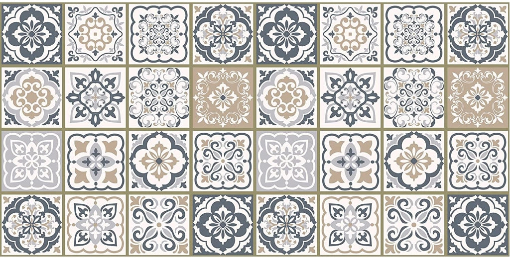 Tappeto passatoia antiscivolo made in Italy diversi modelli 50x180cm - Piastrellebeige