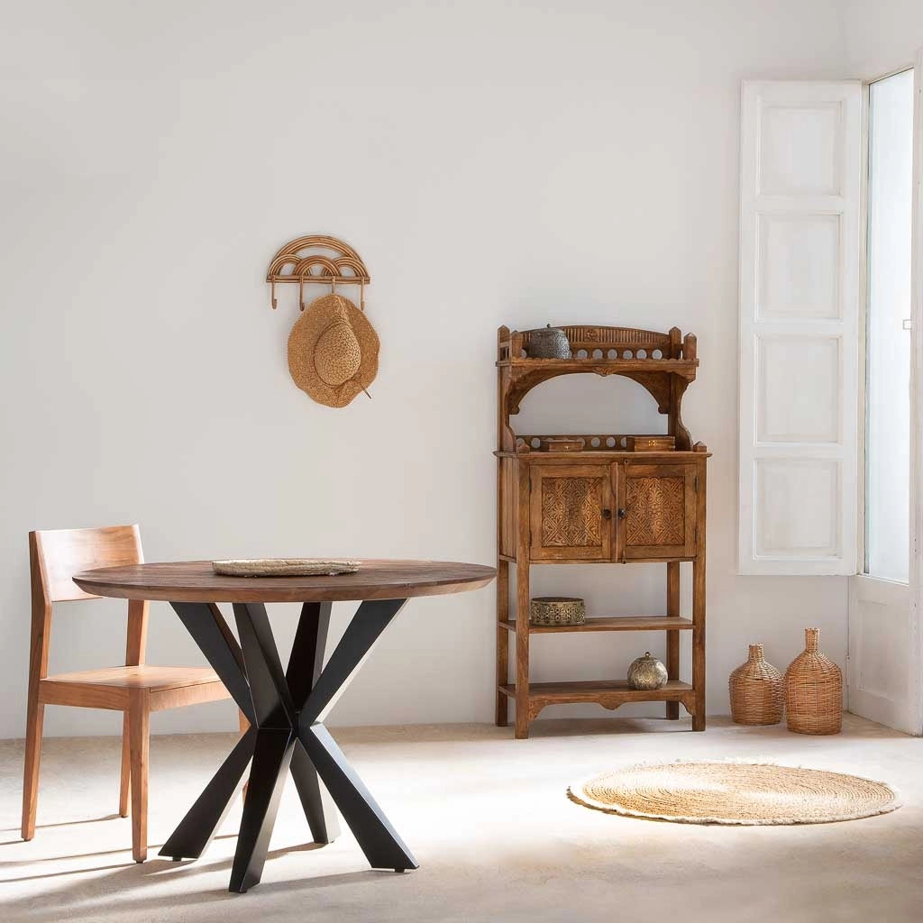 Credenza in legno marrone 75x35x150