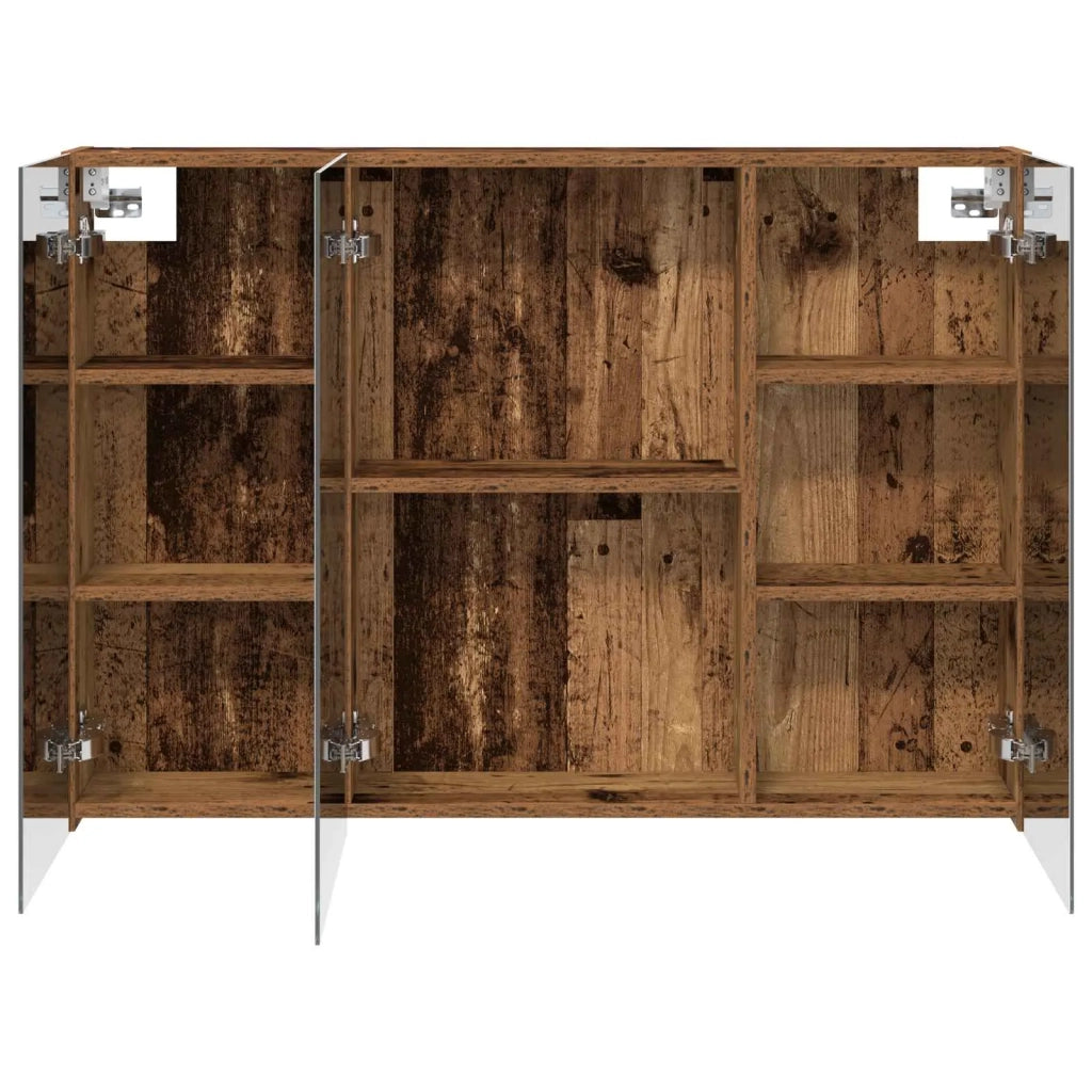 Mobiletto per specchio da bagno con lo scaffale Legno vecchio 889125