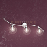 WILLOW FARETTO 3 LUCI VETRO TRASPARENTE 1098-F3-TR
