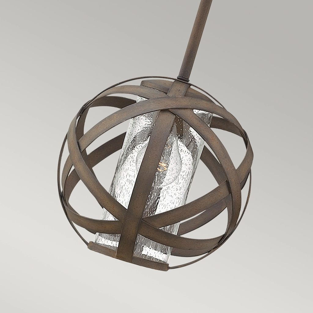 Lampada a sospensione esterna Vintage Ferro E27 40W Hinkley