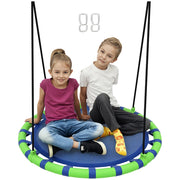 Altalena da Giardino per Bambini ¨C Minimal ¨C ?100x180 cm Blu e Verde