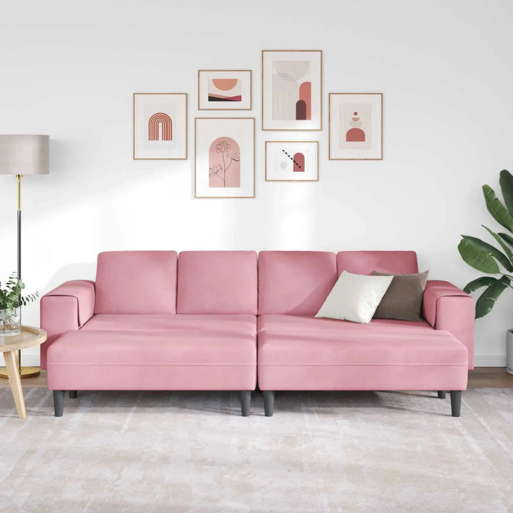 Divano per Soggiorno 3 pcs Rosa 3335125