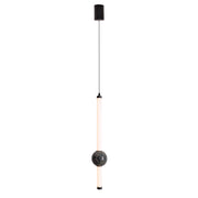 Lampada a sospensione tubo LED 10W nera VERDES Maxlight