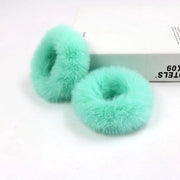 Set di 10 accessori per capelli in peluche verde