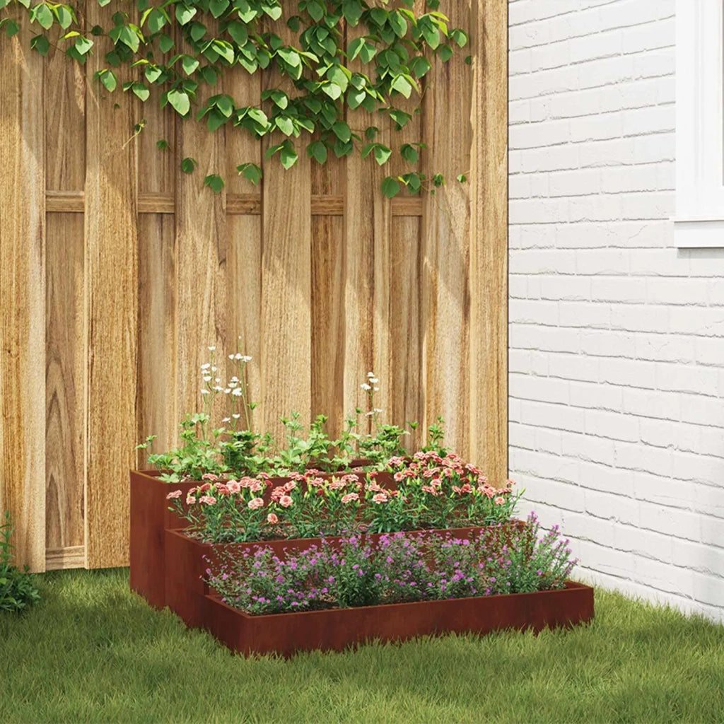 Vaso da giardino Ruggine 90 x 90 x 35 cm 865840