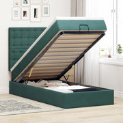 Struttura Letto Pouf con Materassi 80x200 cm Velluto 3313580