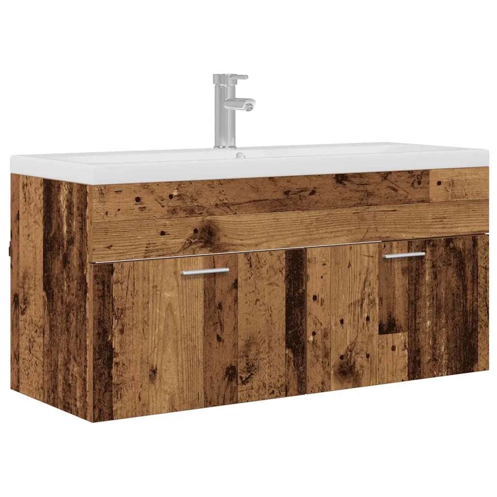 Mobile da Bagno | Armadio da bagno con porta Legno vecchio 100 x 38,5 x 46 cm