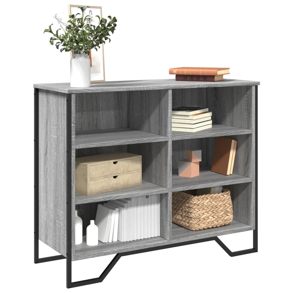 Credenza Grigio Sonoma 91x35,5x74,5 cm in Legno Multistrato 848552