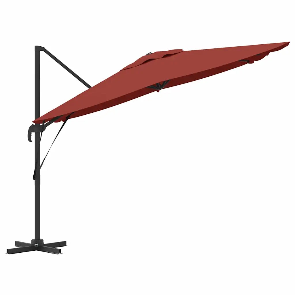 Parasol Roma Rosso 286 x 284 x 265 cm Alluminio e Poliestere 42003342