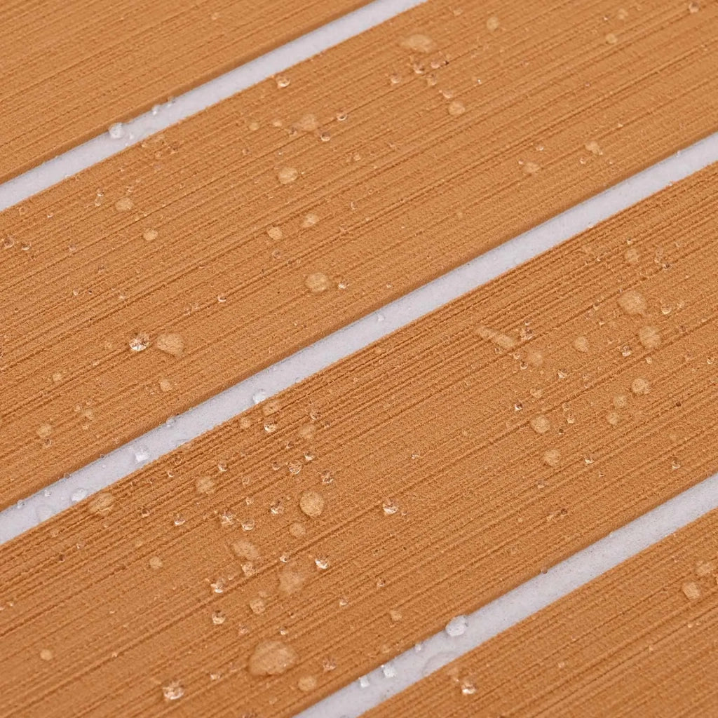 Tappetino per Barche Rigato Marrone e bianco 240 x 90 cm EVA 42046769