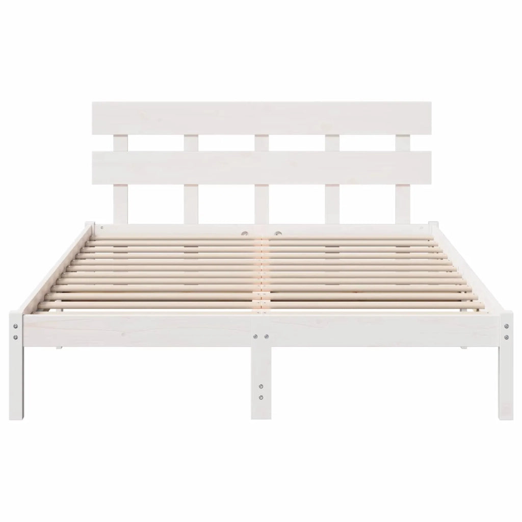 Struttura del letto Bianco 150 x 200 cm Legno massello di pino