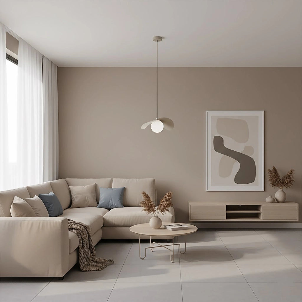 Lampada sospesa RITUAL 1xG9 beige bianca Emibig