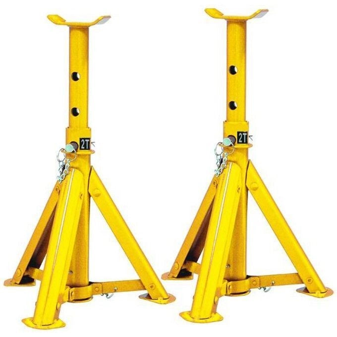 Vigor-blinky 49550-10 Cavalletti Officina Treppiedi Regolabili 2 Pezzi Portata 2T Altezza 276 363 mm