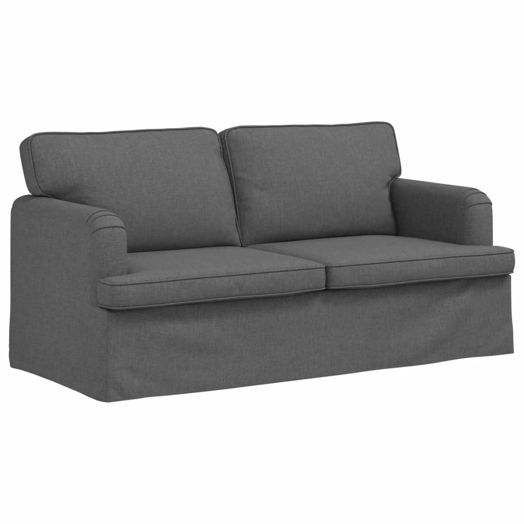 Set di divani 2 pcs Grigio scuro 162 x 80 x 85 cm Tessuto 3407561