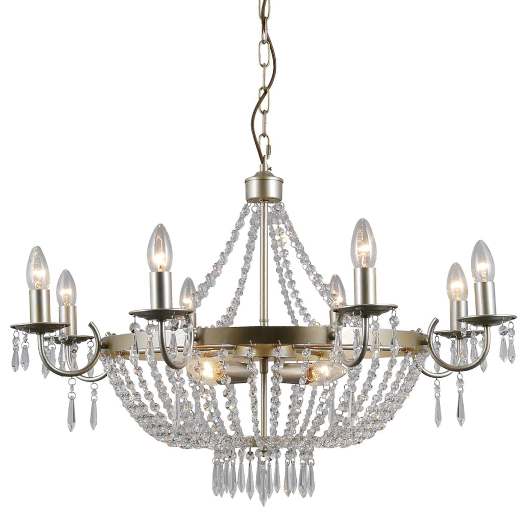 Lampadario Italux Cortina Ø75cm ottone 12 luci E14