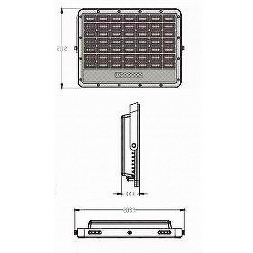 Trade Shop - Faro Led Pannello Solare 200w Luce Fredda Telecomando Indicatore Carica Tk08-200w -