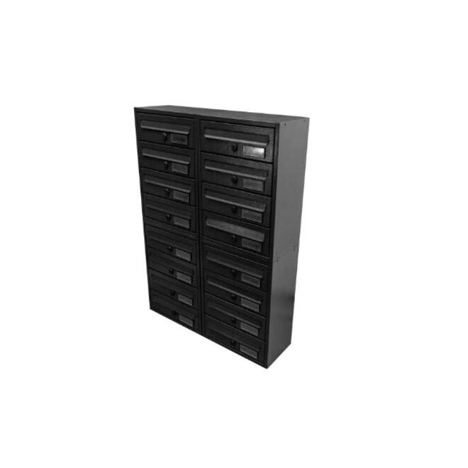 Cassetta Postale da Esterno MODULARE BoxoB Imperium 983 Con Cilindretto Numerato (RAL 7021) - 1 Comparto