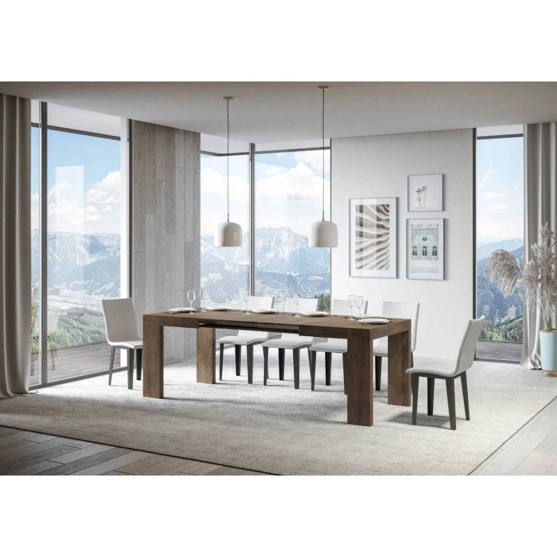 Tavolo allungabile 120/380x90 cm Roxell - Noce