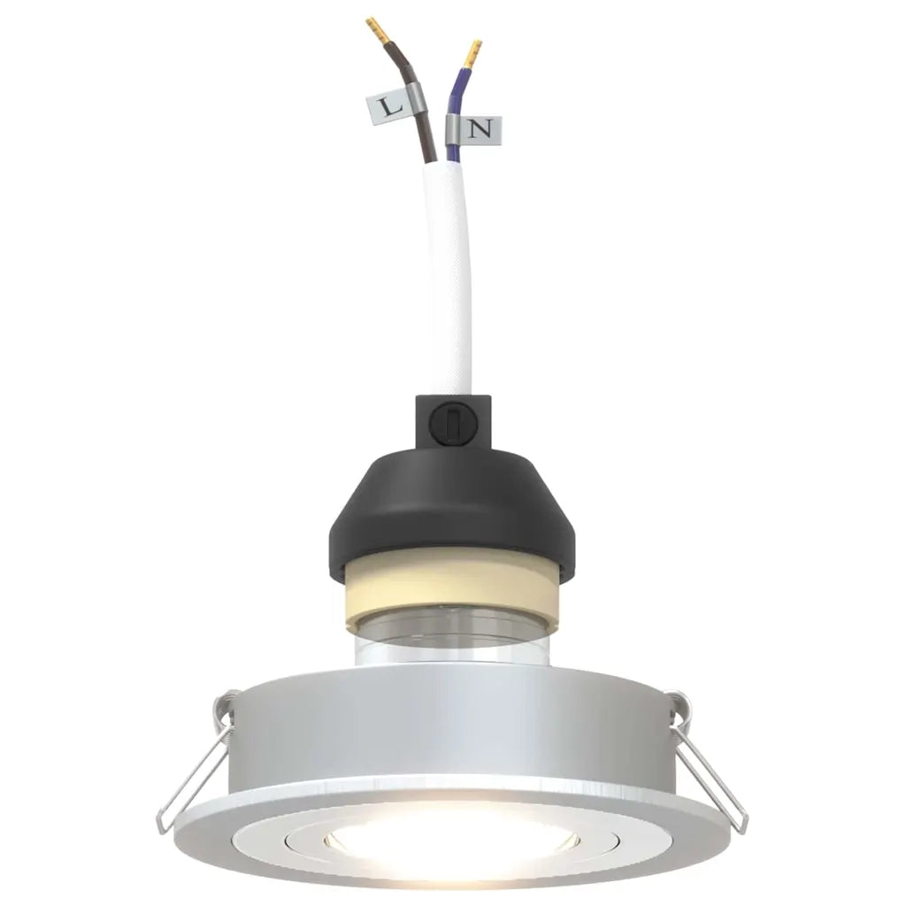 Spotlight Argento 9 x 9 x 2 cm Alluminio CFW7428372