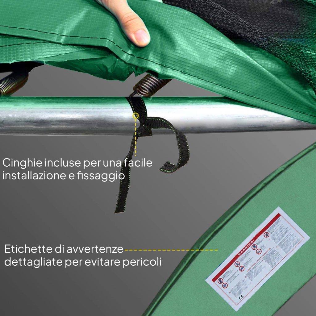 Tappeto Elastico Pieghevole ¨C Minimal ¨C Verde 305x1.5 cm