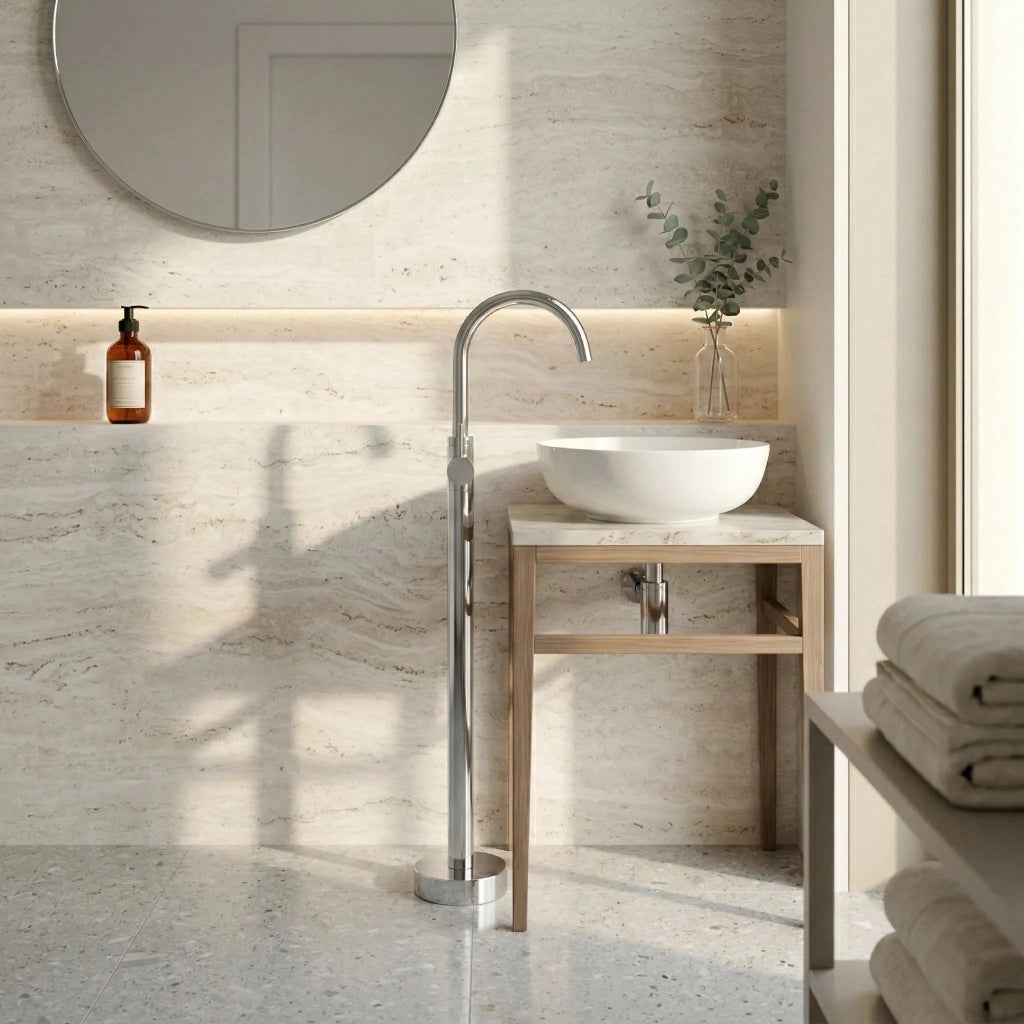 Rubinetto Da Lavabo Rea Lungo Chrome