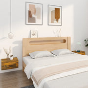 Comodini a Muro 2 pz-Set di 2 Tavolino da notte Rovere Fumo 50x36x25 cm
