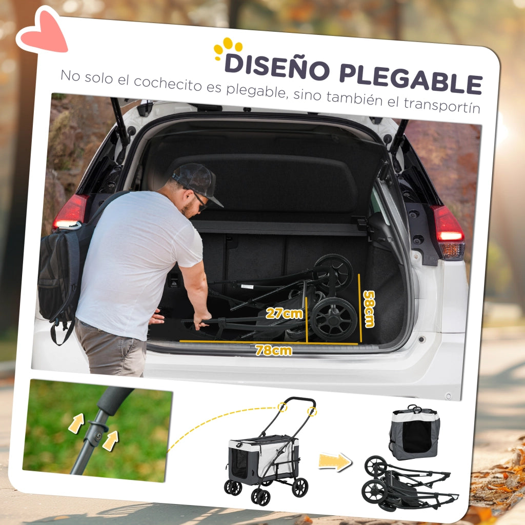 Casetta da Esterno per Cani Pieghevole ¨C Minimal ¨C Grigio