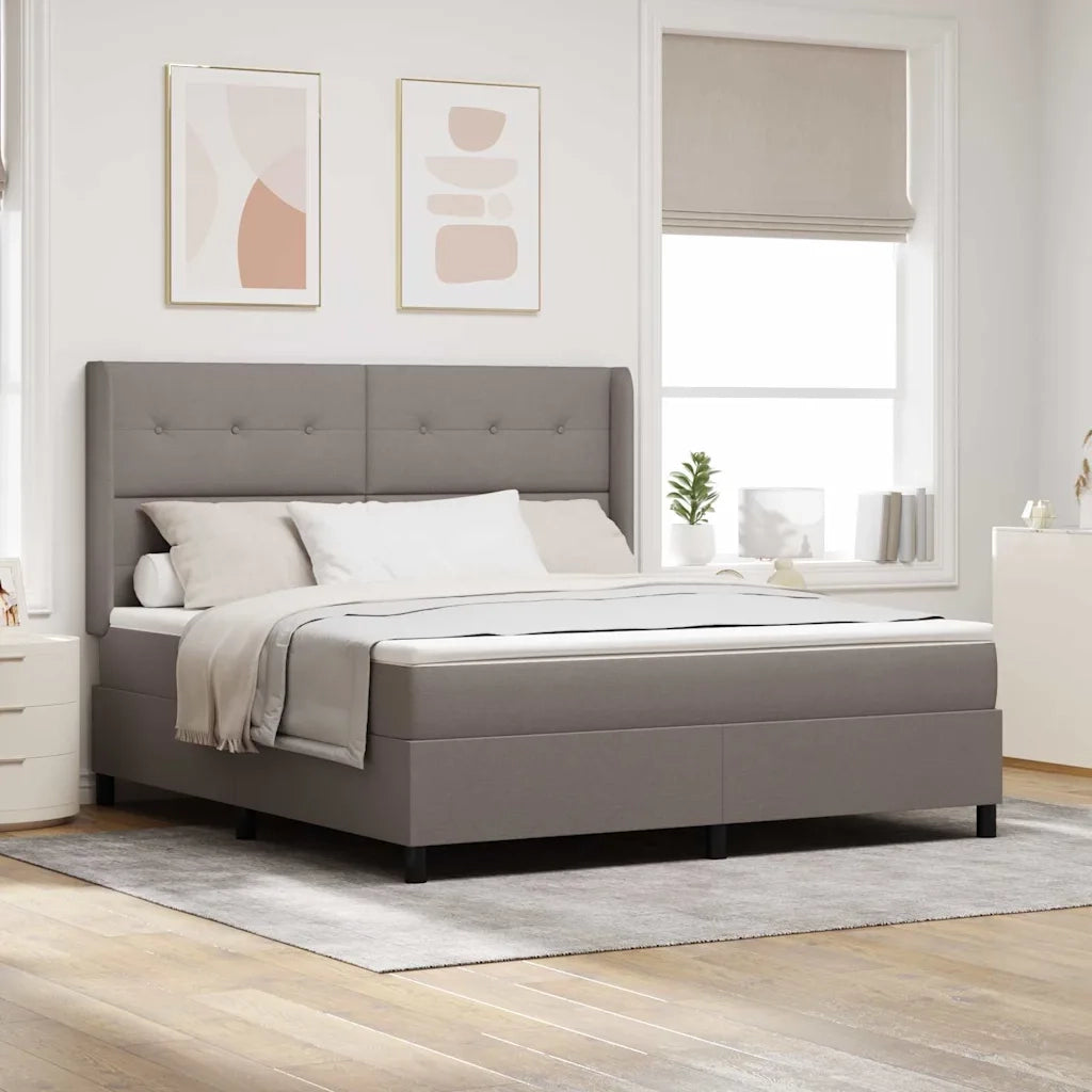 Letto a Sorgente LED con materasso Talpa 180 x 200 cm Tessuto