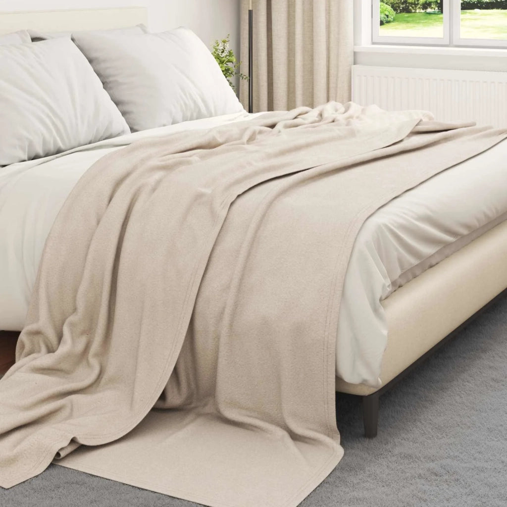 Coperte da Pile 24 pz Beige 270 x 240 cm Panno