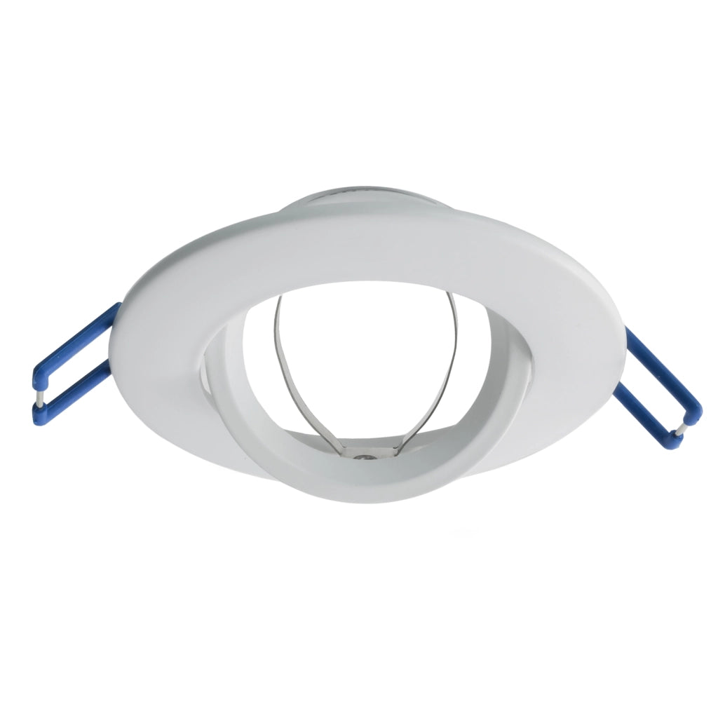 Faretto tondo incasso foro 7cm lampada orientabile LED 6W GU10 luce soffitto COLORE BIANCO LUCE RGBW + 6000K